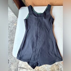 Vintage Black One-Piece Swimsuit